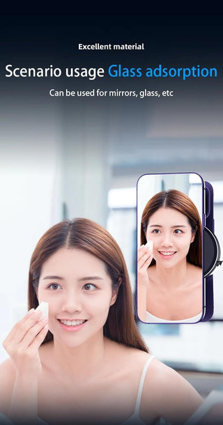 V2COM Vacuum Sunction Phone Holder Intelligent Car Mount Mobile Phone Holder Magnetic Universal Adsorption Bracket Vacuum Adsorption Stable
