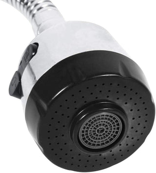 304 Stainless Steel 360 Degree Swivel Spout Kitchen Sink Faucet Pipe Fittings Adjustable Temperature Single Handle Connection