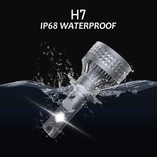 DZG H8 H9 H11 LED Headlight Bulbs 6500K Super Bright LED Bulb High Low Beam Halogen Replacement LED Headlights Conversion Kit, 2 Pack