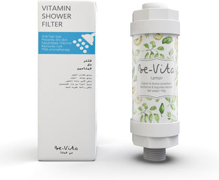 Be-Vita Korean Vitamin Shower Filter - Anti Hair Loss - Prevents Dry Skin - Chlorine Removal - Rust Removal - Relaxing Aromatherapy - Non-Toxic (Baby Powder)