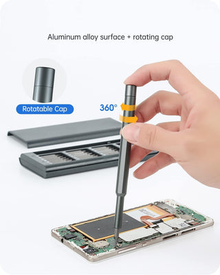 Anspect Precision Screwdriver Set, 24 in 1 Mini Screwdriver, Magnetic Driver Bits Set, Set, S2 Alloy Steel Pocket Manual Screwdriver Tool Set, Repair Tool Kit