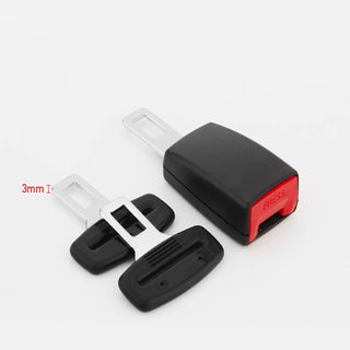 WedFeir 4pcs Car Seat Belt Clips, Car Seat Belt Insert Metal Tongue, Seat Safety Belt Buckle Auto Metal Seat Belt Clip, Universal for Most Vehicle. (Black)