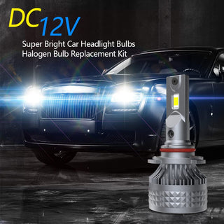 DZG H8 H9 H11 LED Headlight Bulbs 6500K Super Bright LED Bulb High Low Beam Halogen Replacement LED Headlights Conversion Kit, 2 Pack