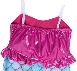 WonderBabe Little Girl Mermaid Princess Dresses Ariel Costume for Grils Birthday Party Halloween Cosplay Outfit with Accessories