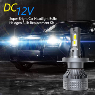 DZG H8 H9 H11 LED Headlight Bulbs 6500K Super Bright LED Bulb High Low Beam Halogen Replacement LED Headlights Conversion Kit, 2 Pack