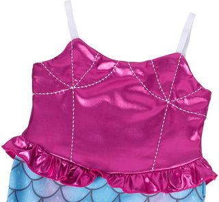 WonderBabe Little Girl Mermaid Princess Dresses Ariel Costume for Grils Birthday Party Halloween Cosplay Outfit with Accessories