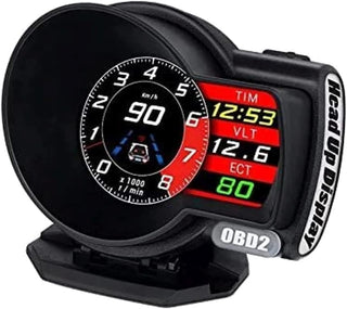 Pepisky Car HUD Display, OBDâ…¡ Smart Gauge High Definition Speedometer Car Diagnostic Tool OBD Fault Code Elimination Safe Driving Computer Overspeed Fault Alarm for All Vehicles