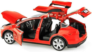 Diecast model cars tesla toy cars mode toy car with sound & light - Black