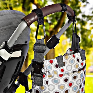 Kadrana Baby Stroller Hooks for Hanging Diaper Bags – Mommy Bag and Convenient Stroller Accessories Organizer Hook Clips - Strollers Pushchair Buggy – Pack of 4