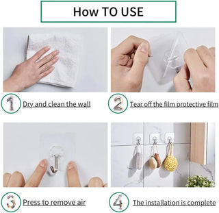 ZALCOON 6 PCS Mop Broom Holder Wall Mount - Mop Holder Self Adhesive Broom Hanger for Home Garage Garden Laundry Room Storage, Kitchen Tools Organizer