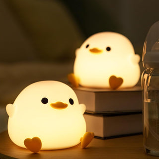 OkiyiD Duck Night Light, Cute Duck Gifts for Girl, Duck Lamp Gifts Dorm Decor Lamp for Nursery, ABS+SIL, Touch Control, Portable and Rechargeable Dimmable, Birthday Gifts for Boys Girls (DoDo Duck)