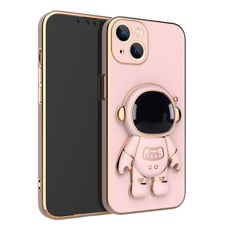 IPHONE 3D Astronaut Phone Case Anti-Drop Electroplating Bracket