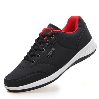 Fashion Light Sports Casual Men Shoes Autumn New Lace-Up Shoes Microfiber Leather Casual Shoes FLats Sneakers