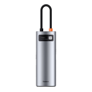 Baseus Metal Gleam Series 7 In 1 Multifunctional Type C HUB Docking Station