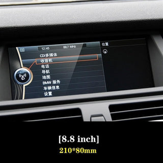 SHAARI Screen Protector Foils Compatible With BMW For X5 X6 E70 E71 2008-2013 2014 201 Car Interior LCD Screen Tempered Glass Protective Film GPS Navigation Film Refit (Color : 1PCS)
