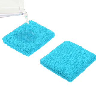 6 Pack Wrist Sweatbands Tennis Wrist Bands Absorbent Sweatbands for Football Basketball Running Athletic Sports and Working Out