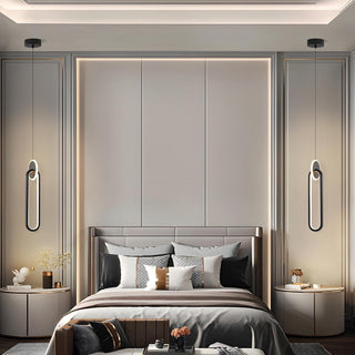 YT YATAI LIGHTING Modern LED Pendant Light for Bedroom and Living Room, Small Single Mini Bedside Pendant Stylish Adjustable Height and 3 Color Temperature