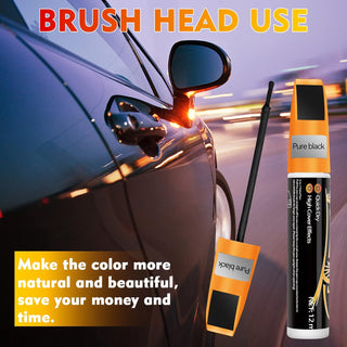 DORPETLY Touch Up Paint for Cars, Easy & Quick Auto Car Paint Scratch Repair, Two-In-One Automotive Car Touch Up Scratch Remover Pen for vehicles, Erase Car Scratches, 0.4oz (Black-1pcs)