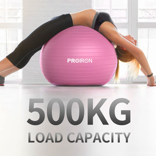 PROIRON Yoga Ball Anti-Burst Exercise Ball Chair with Quick Pump Slip Resistant Gym Ball Supports 500KG Balance Ball for Pilates Yoga Birthing Pregnancy Stability Gym Workout Training