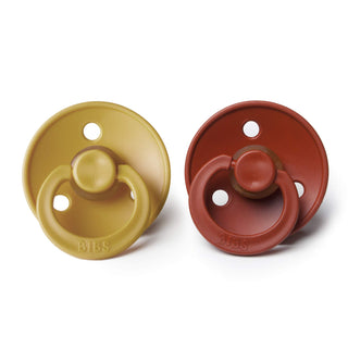 Bibs Pacifier Size 1 - Baby 0-6M (2pcs) - Ivory/Blush