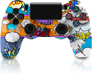 PS-4 Wireless Controller, Wireless Controller with Double Shock/Stereo Headset Jack/Touch Pad(Graffiti Style) (A-1)