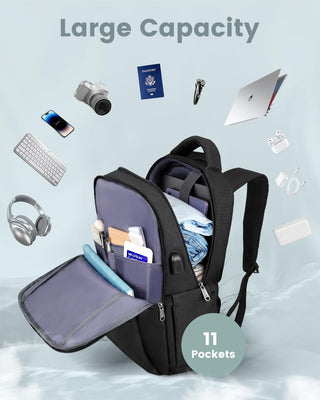 Besttravel Laptop Backpack Men's Work for 15.6 Inch Notebook, Water-Repellent School Backpack for Work, Outdoor, Travel, Camping