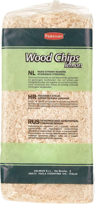 Padovan Woodchips Lemon Natural Wood Fiber 1 Kg