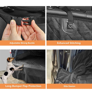 NeoStyle Cargo Liner for Dogs,135 * 200cm Waterproof Non-Slip Pet Cargo Cover Dog Cushion,Car Trunk Cover,Anti-Dirty Quilted Oxford Fabric Trunk Protection Seat Cover for SUV, Car(black(135 * 200cm))