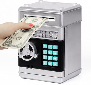 Refasy Piggy Bank for Girls 4-11 Years Old,Refasy Kids Safe Bank for Boys Christmas Birthday Gifts Toy for Kids Electronic ATM Money Bank for Adults Money Saving Box Safe Coin Bank Toy Kids Toys Pink