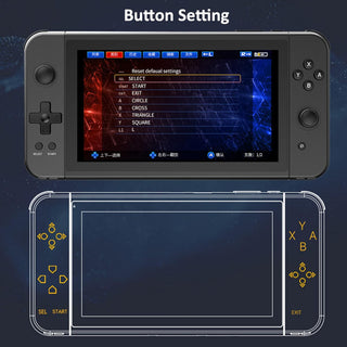 OUNA X70 Video Game Console Handheld Game Player Dual Joystick Built-in 3500 Games 7-inch Screen Music Video Player HD Output Support Wired Gamepad Connection