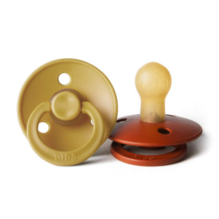 Bibs Pacifier Size 1 - Baby 0-6M (2pcs) - Ivory/Blush