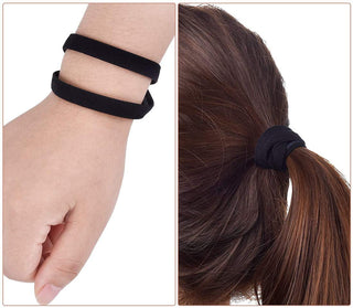 Starthi 4 Pieces Thick Non-Slip Elastic Sport Headbands Hair Headbands for Women and Men (Black, Grey)4 Pieces Thick Non-slip Elastic Sport Headbands Football Hair Headbands for Women and Men