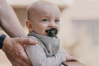 Bibs Pacifier Size 1 - Baby 0-6M (2pcs) - Ivory/Blush