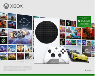 Xbox Series S – Starter Bundle + 3 Months of Game Pass Ultimate + 1 Year Manufacturer Warranty