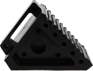 Maxxhaul 70472 Solid Rubber Heavy Duty Black Wheel Chock 2-Pack, 8" X 4" X 6"