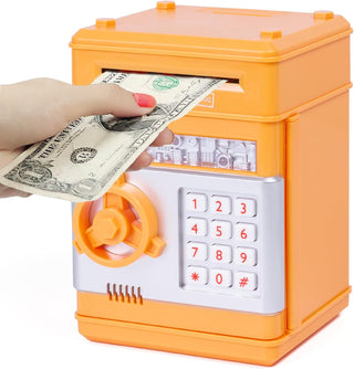 Refasy Piggy Bank for Girls 4-11 Years Old,Refasy Kids Safe Bank for Boys Christmas Birthday Gifts Toy for Kids Electronic ATM Money Bank for Adults Money Saving Box Safe Coin Bank Toy Kids Toys Pink