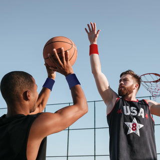 6 Pack Wrist Sweatbands Tennis Wrist Bands Absorbent Sweatbands for Football Basketball Running Athletic Sports and Working Out