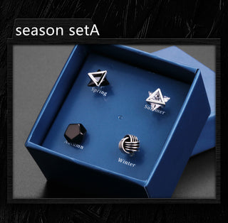 925 Silver Men''s Earrings single fashionable silver earrings