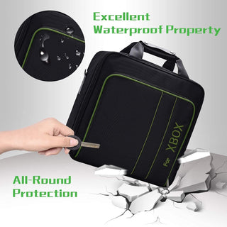 CENXI Case Storage Bag for Xbox Series X Xbox Series S Console Carrying Case, Travel Bag for Xbox Controllers Xbox Games and Gaming Accessories, Included Silicone Cover Skin Protector