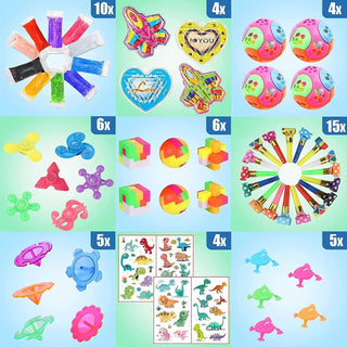 SLEEPHEAD®120 Pcs Party Favors for Kids 3-5 4-8-12, Stocking Stuffers for Kids Birthday Party, Goodie Bags Treasure Box Toys For Classroom Rewards, Kids' Party Supplies For Pinata Stuffers