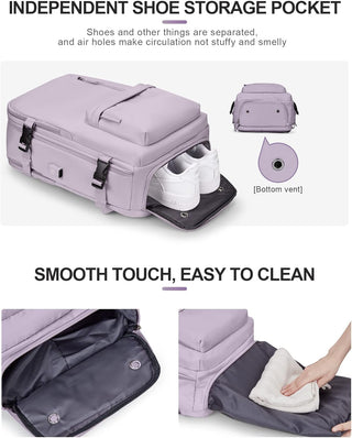 Dorany Extra Large Travel Backpack for Women as Person Item Flight Approved, 40L Carry On Backpack, 17 Inch Laptop Backpack, Waterproof Backpack, Hiking Backpack, School Bag