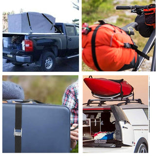 Pepisky Tie Down Straps Nylon Lashing Strap Car Roof Rack Straps for Cargo Lashing Heavy Duty Fastening Securing Straps with Zinc Alloy Buckles 6 Pack