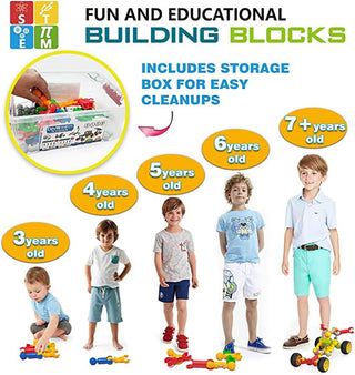 Roselyn Building & Construction Toys | 170-Pieces, Learning & Education Toys, Building Blocks, Fun STEM Engineering Kids toys