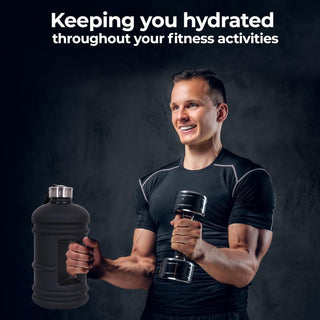 Generic Water Bottle Large Water Jug Plastic Reusable Drink Container with Handle, Wide Mouth Leak proof Big Sports Jug for Gym Fitness Hiking Outdoor, keen 39