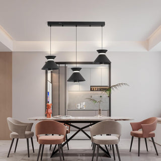 YT YATAI LIGHTING Modern Black LED Pendant Light, Minimalist Small Single Mini Pendant Light for Kitchen Island, Bedroom, Bedside, Adjustable 3 Color Light