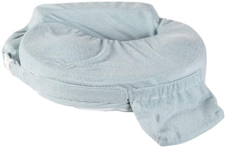 My Brest Friend Deluxe Nursing Pillow for Breastfeeding & Bottle Feeding, Enhanced Posture Support Feeding Pillow, Double Straps & Removable Extra Soft Slipcover, Evening Grey