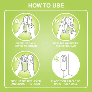Godrej aer Matic, Automatic Air Freshener Refill Pack - Fresh Lush Green (225 ml), Fghkarpox012