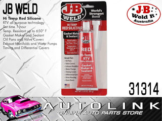 J-B Weld 31319 Black RTV Silicone Sealant and Adhesive - 3 oz.