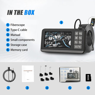 BOGYKIK Endoscope,Inspection Camera with 16.4FT, Endoscope Camera with Light,1920P HD Borescope with 9 LED Lights, inspection camera,Endoscope Semi-Rigid Snake Camera, endoscope 7.9mm IP67 Waterproof