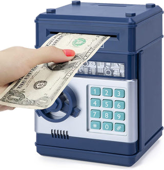 Refasy Piggy Bank for Girls 4-11 Years Old,Refasy Kids Safe Bank for Boys Christmas Birthday Gifts Toy for Kids Electronic ATM Money Bank for Adults Money Saving Box Safe Coin Bank Toy Kids Toys Pink